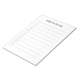 Dagelijkse takenlijst notitieblok