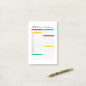 Dagelijkse tijdblokkeerplanner post-it® notes (Op bureau)