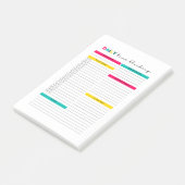 Dagelijkse tijdblokkeerplanner post-it® notes (Schuin)