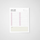 Dagelijkse Time Blocking Schema Planner Notitieblok