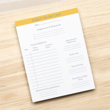 Dagelijkse to-do lijst Academic Planner College St
