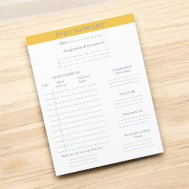 Dagelijkse to-do lijst Academic Planner College St
