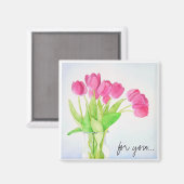 Dagelijkse Tulpen magneet (Voorkant / Achterkant)