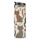Dagelijkse Tumbler met Schattig Cat Design Thermosbeker (Geroteerd rechts)