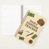 Dagelijkse uitgaven tracker planner met aangepaste (Display)