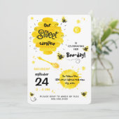 Dagelijkse uitnodiging download Honing Bijengeel (Staand voorkant)