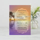 Dagelijkse uitnodiging of Nautical Birthday Party (Staand voorkant)