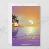 Dagelijkse uitnodiging of Nautical Birthday Party (Achterkant)