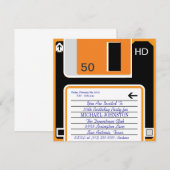 Dagelijkse uitnodiging voor diskettes van 40,50,60 (Voorkant / Achterkant)