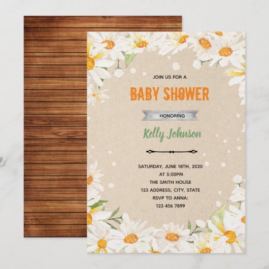 Dagelijkse uitnodiging voor douchedag (Voorkant / Achterkant)