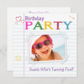 Dagelijkse uitnodigingen voor een notebook (Voorkant / Achterkant)