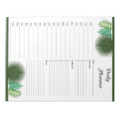 Dagelijkse uur Planner Notitieblok (Voorkant)