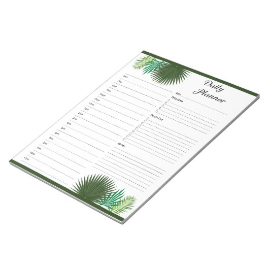 Dagelijkse uurplanning notitieblok (Schuin)