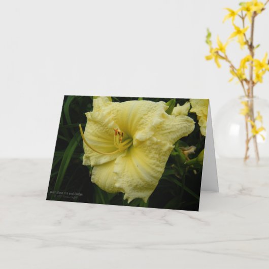 Dagelijkse ventilator/pasta Lemon Cream Yellow / Kaart (Gele Bloem)