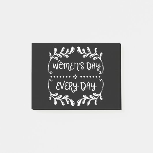 Dagelijkse vrouwendag post-it® notes (Voorkant)