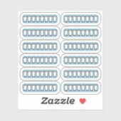 Dagelijkse Water Tracker Bujo Planner Sticker (Vel)