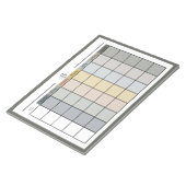 Dagelijkse weekblad kleurencombinatie 1 notitieblok (Schuin)