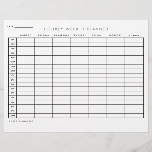 Dagelijkse weekplanning gedrukte bladen briefhoofd (Voorkant)