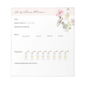 Dagelijkse Wellness Planner met Water Tracker Notitieblok (Voorkant)