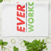 Dagelijkse werkdag theedoek (Gevouwen)