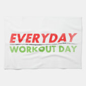 Dagelijkse werkdag theedoek (Horizontaal)