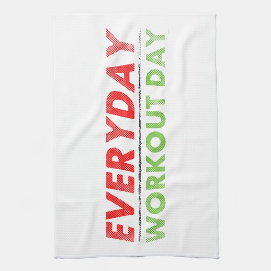 Dagelijkse werkdag theedoek (Verticaal)