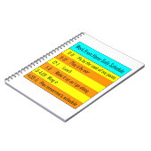 Dagelijkse werkplanning thuis notitieboek (Linkerzijde)