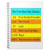 Dagelijkse werkplanning thuis notitieboek (Voorkant)