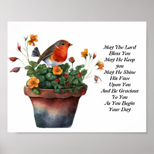 Dagelijkse Zegeningen van Nummers 6:24-26 Poster