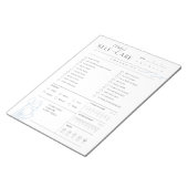 Dagelijkse zelfzorgchecklist notitieblok (Schuin)