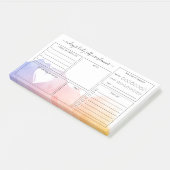 Dagelijkse zorgplannen voor dagdroog Waterverf Post-it® Notes (Schuin)