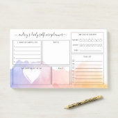 Dagelijkse zorgplannen voor dagdroog Waterverf Post-it® Notes (Op bureau)