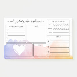 Dagelijkse zorgplannen voor dagdroog Waterverf Post-it® Notes