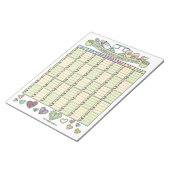 Dagelijkse Zwangerschap Doel Planner Custom Notiti Notitieblok (Schuin)