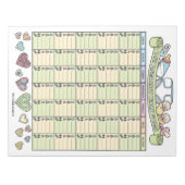 Dagelijkse Zwangerschap Doel Planner Custom Notiti Notitieblok (Voorkant)