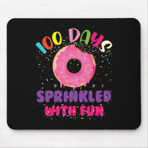Dagen besprenkeld met leuke donuts Happy 100ste da Muismat