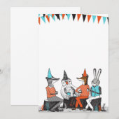 Dagen bij dieren van de Cute Garden Party Kaart (Voorkant / Achterkant)