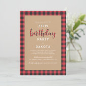 Dagen bij geborene Rustic Kraft & Buffalo Kaart (Staand voorkant)