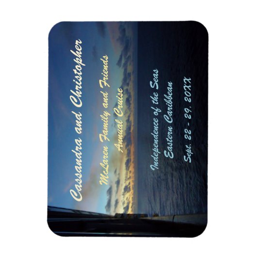 Dagen bij Zee Stateroom Deurmarkering Magneet (Verticaal)