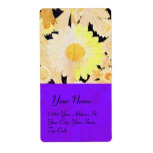 DAGEN, blauw geel zwart Etiket