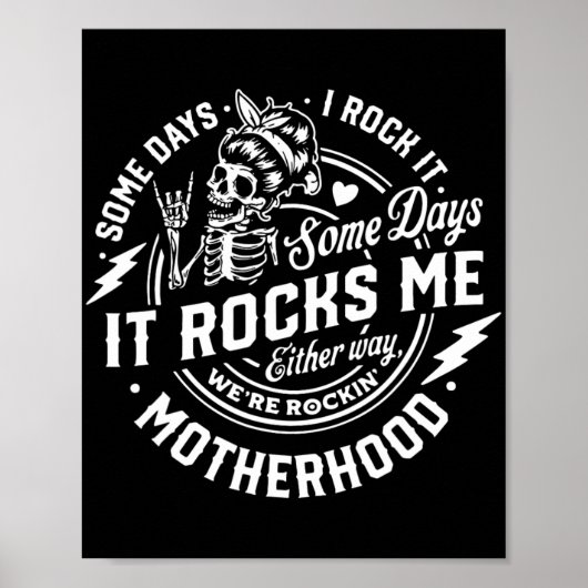 Dagen dat ik het rock Moederschap Sk Poster (Voorkant)