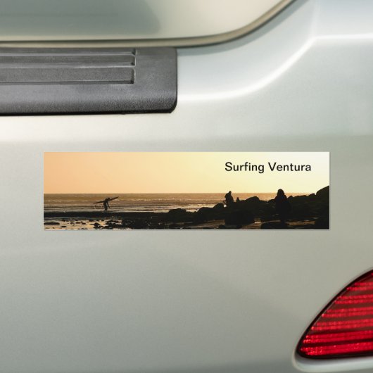 Dagen einde surfperiode bumpersticker (Op auto)