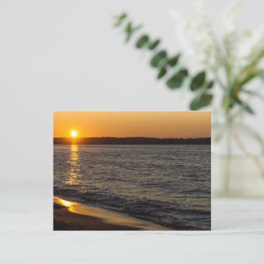 Dagen eindigen op reisplaats briefkaart (Staand voorkant)