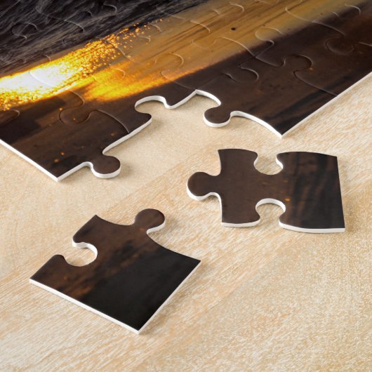 Dagen eindigen op reisplaats legpuzzel (Zijkant)