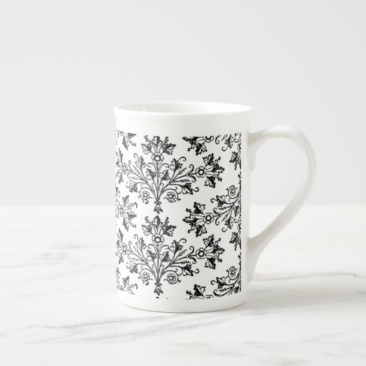 Dagen en bladeren  Floral Pattern Mok (Rechts)