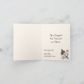 Dagen en bladeren - transparant op room. bedankkaart (Binnen)