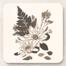 Dagen en bladeren - transparant op room. bier onderzetter