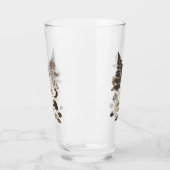 Dagen en bladeren - transparant op room. glas (Links)