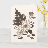 Dagen en bladeren - transparant op room. kaart (Gele Bloem)