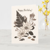 Dagen en bladeren - transparant op room. kaart (Gele Bloem)